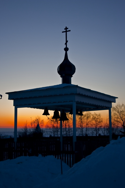 Колокольня в деревне Тюш Пермский край